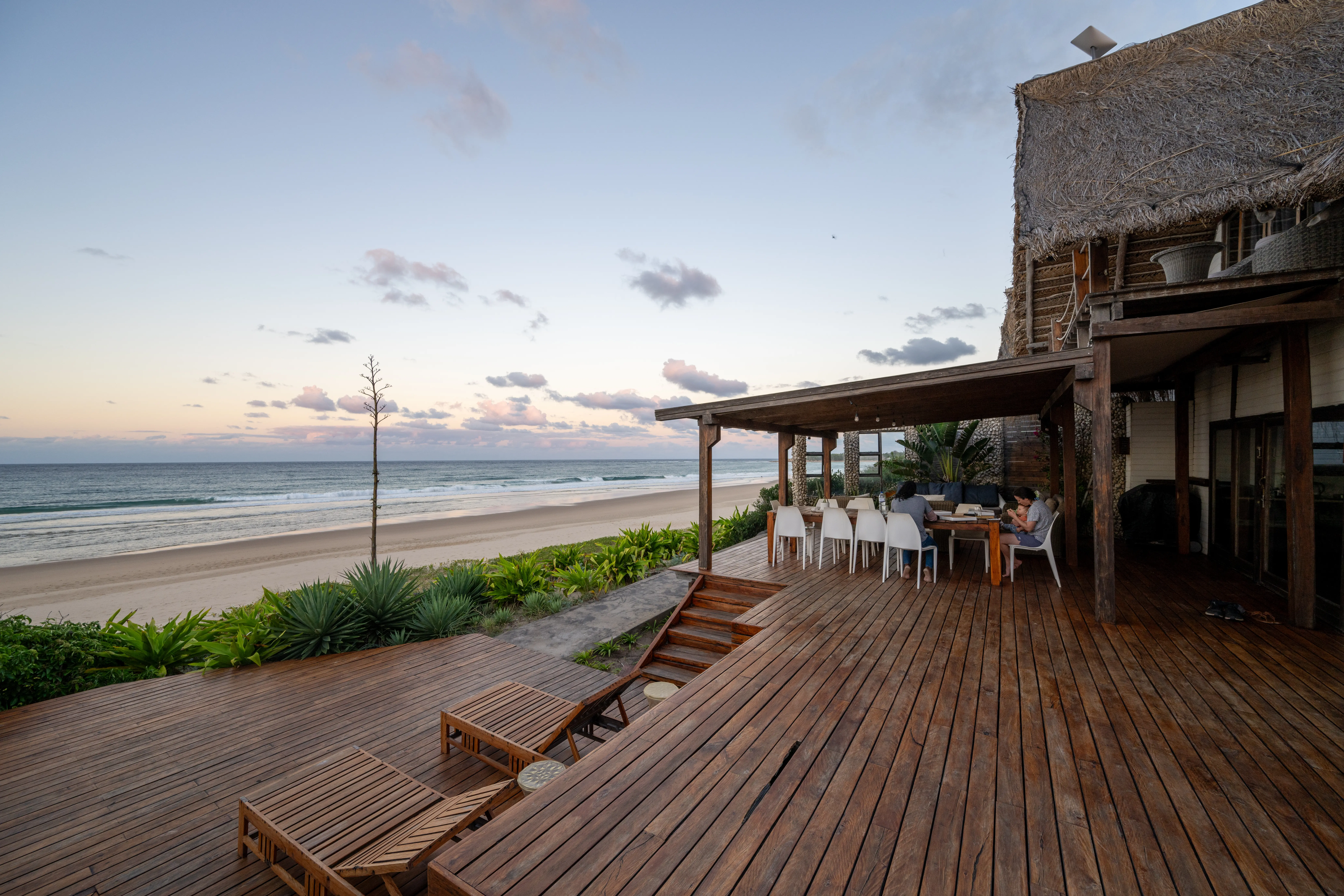 Relaxing at the airbnb in Tofo