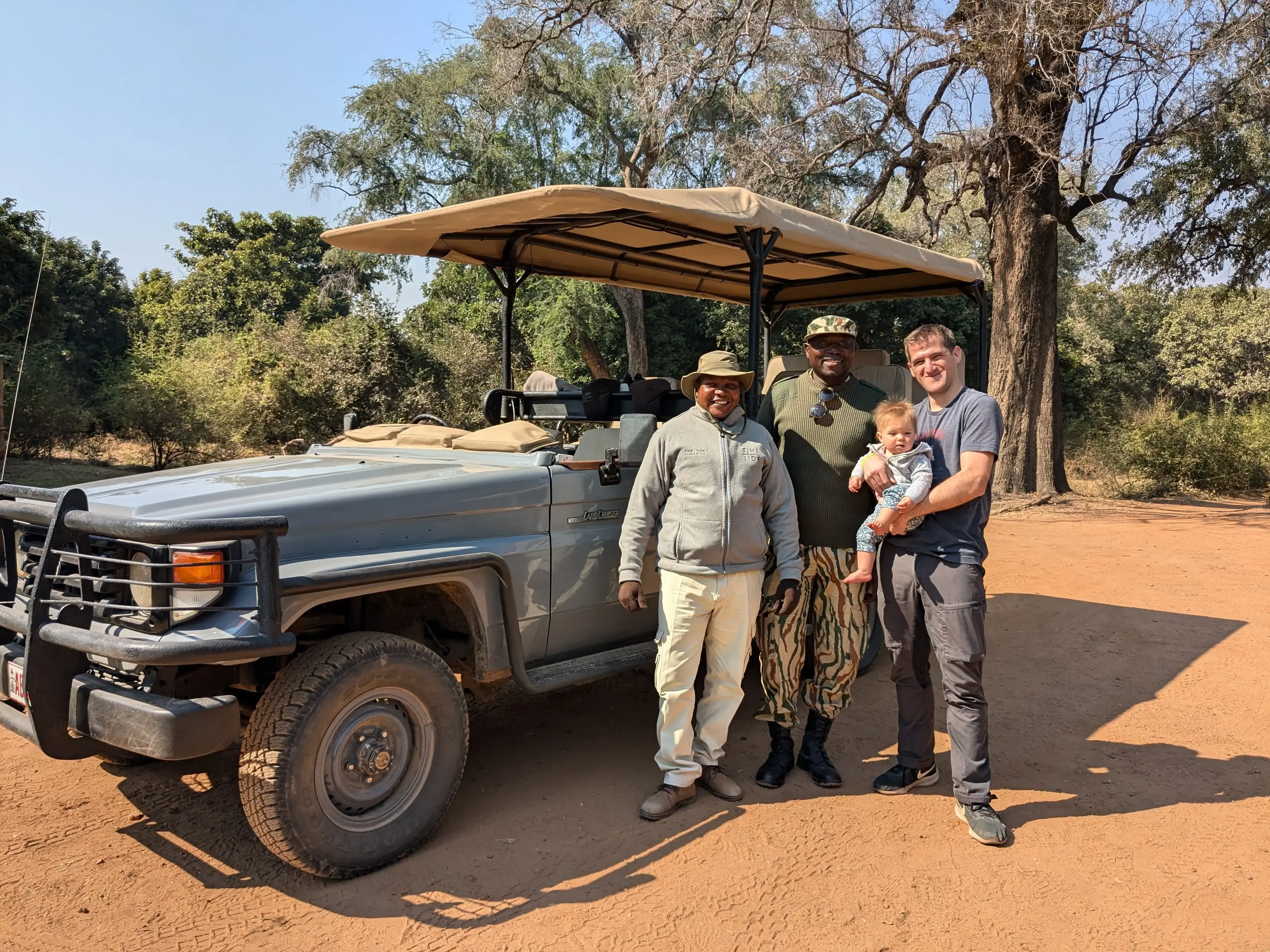 Sonja with guide and tracker